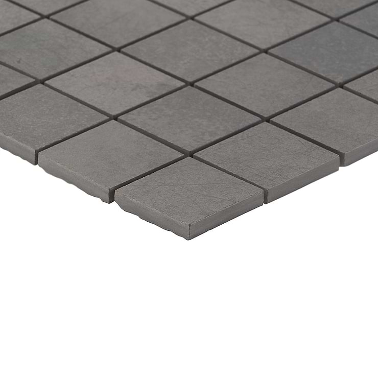 Bond Venom Black Charcoal 2x2 Matte Porcelain Mosaic Tile