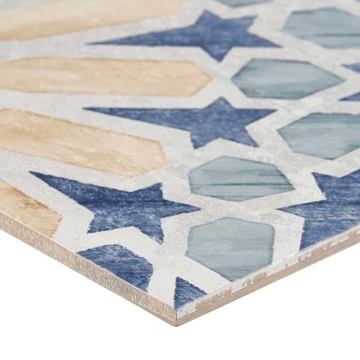 Alesso Deco Marla Multicolor 8x8 Matte Porcelain Tile