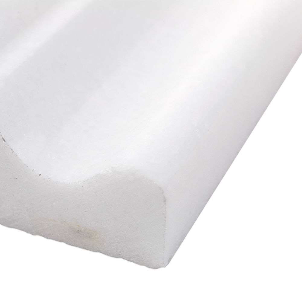 Thassos Marble Chair Rail | Floor & Decor