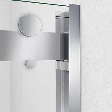 Essence-H 60x76" Reversible Sliding Shower Alcove Door with Clear Glass in Chrome by DreamLine