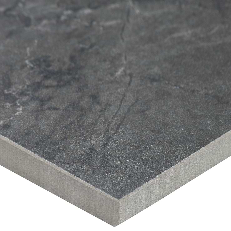 Marble Tech Amani Grey 12x24 Polished Marble Look Porcelain Tile 
