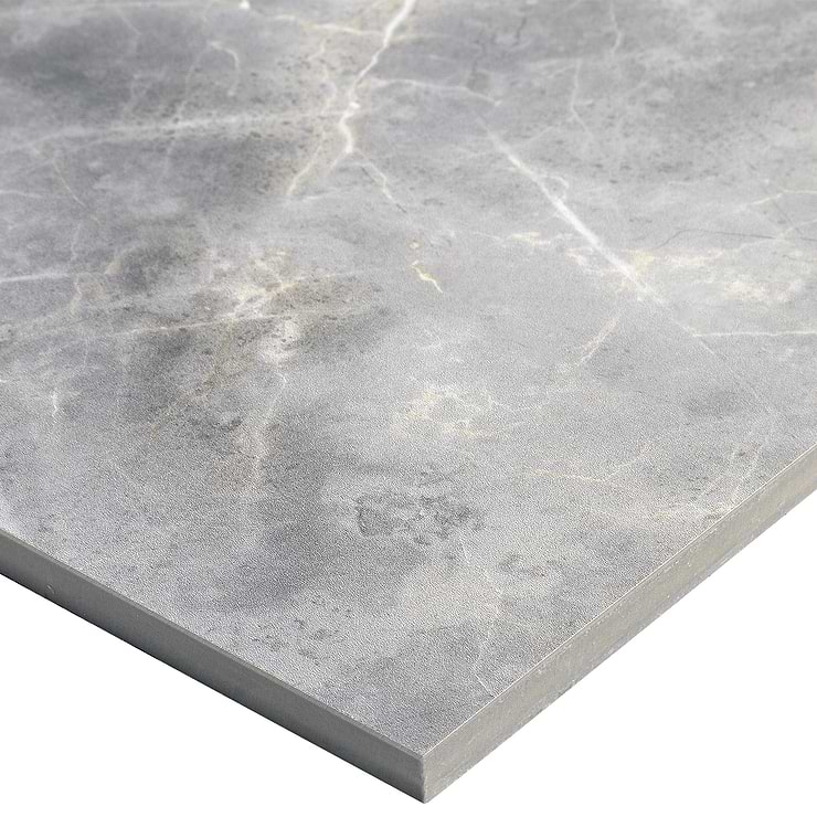 Marble Tech Grigio Imperiale 24x24 Polished Marble Look Porcelain Tile