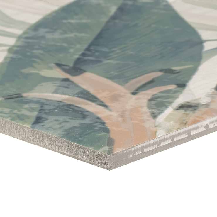 Angela Harris Wilder Spring Leaves Mural 8x8 Matte Porcelain Tile