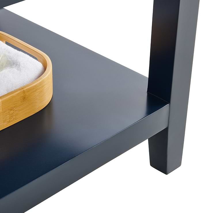 Sheraton 24" Navy Vanity with Pure White Quartz Top and Ceramic Basin