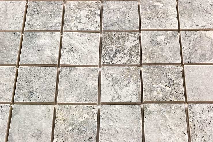 Litchfield Silver Mosaic Porcelain Tile 
