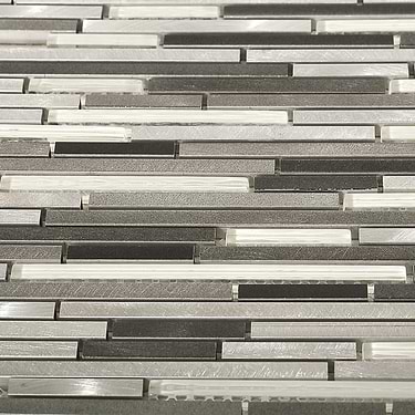 Industrial Stylus  Wetlands Aluminum Polished Mosaic Tile