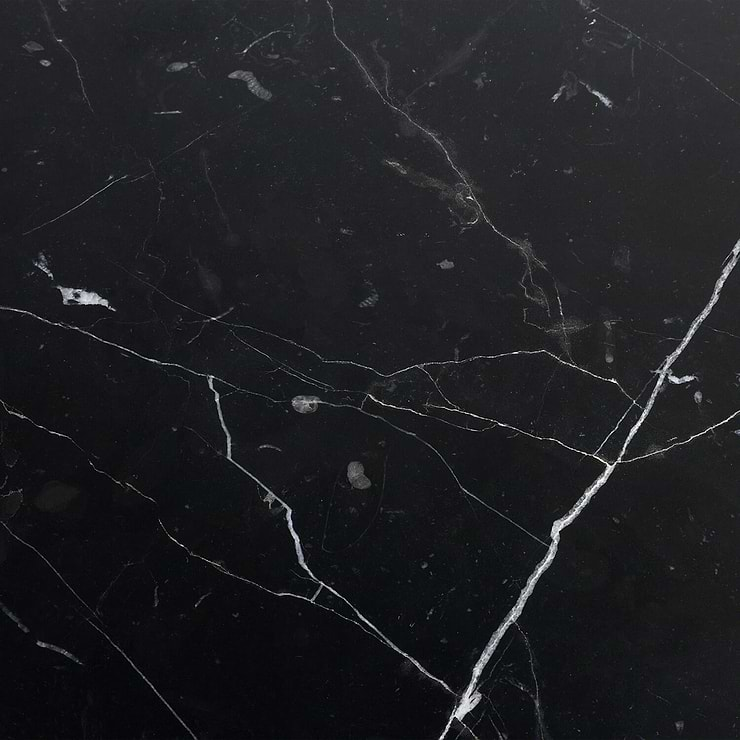 Black Marquina Marble Bath Accessories - Polished Brass