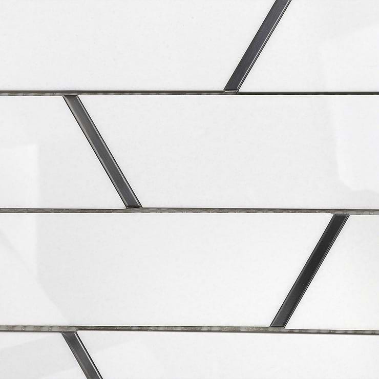 Matrix Trapezoid Porclain and Steel Tile