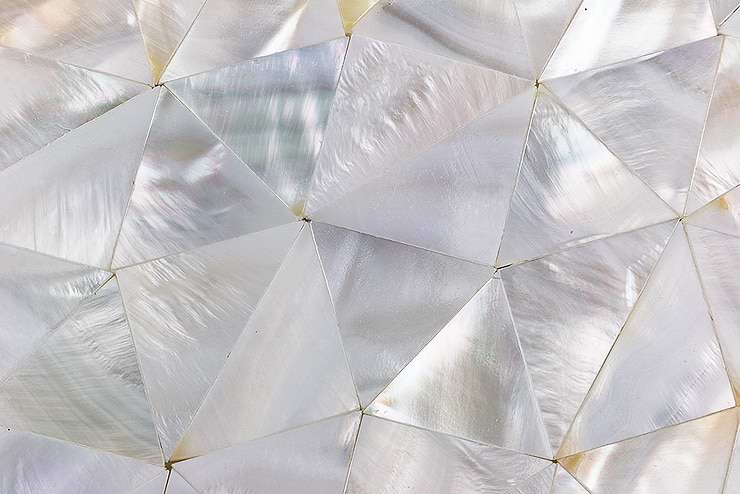 Serene White Pearl Troika Tile 