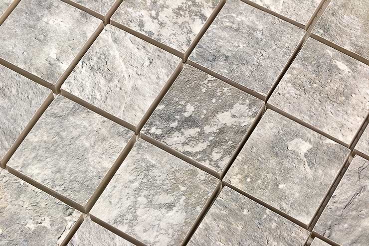 Litchfield Silver Mosaic Porcelain Tile 