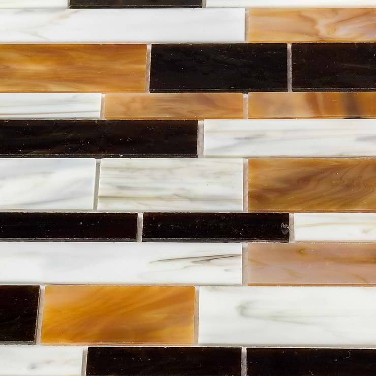 Matchstix Meadowlark Stained Glass Mosaic Tile