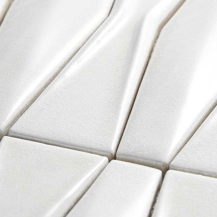 Nabi Harlequin Glacier White Ceramic Tile