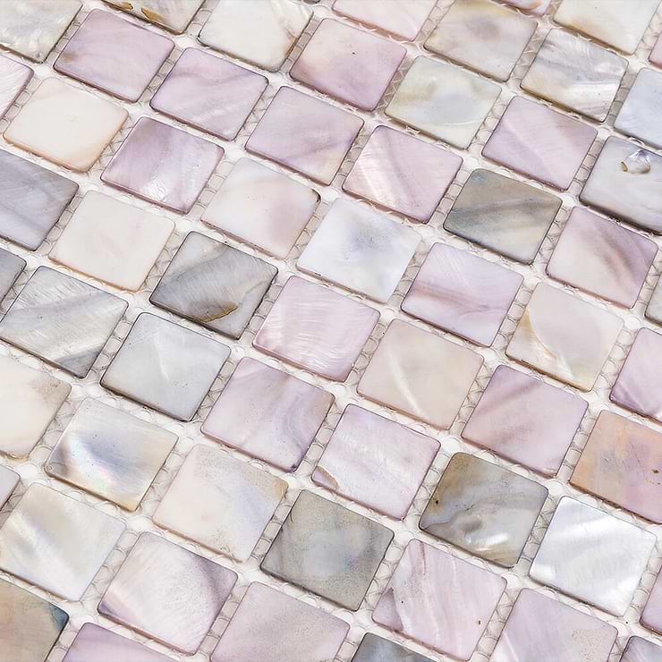 Mother Of Pearl Silver Tile