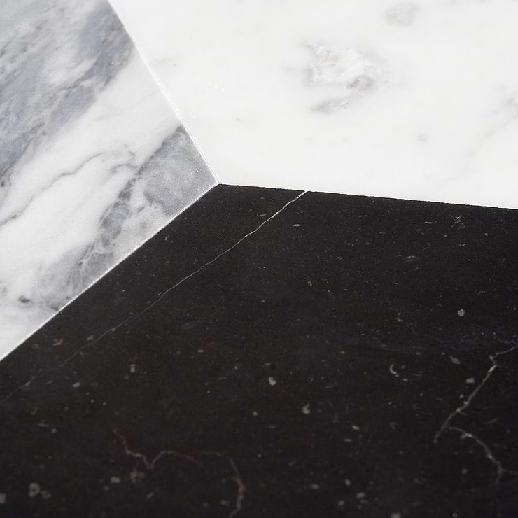 Havasar Grigio Honed Gray Marble Mosaic Tile
