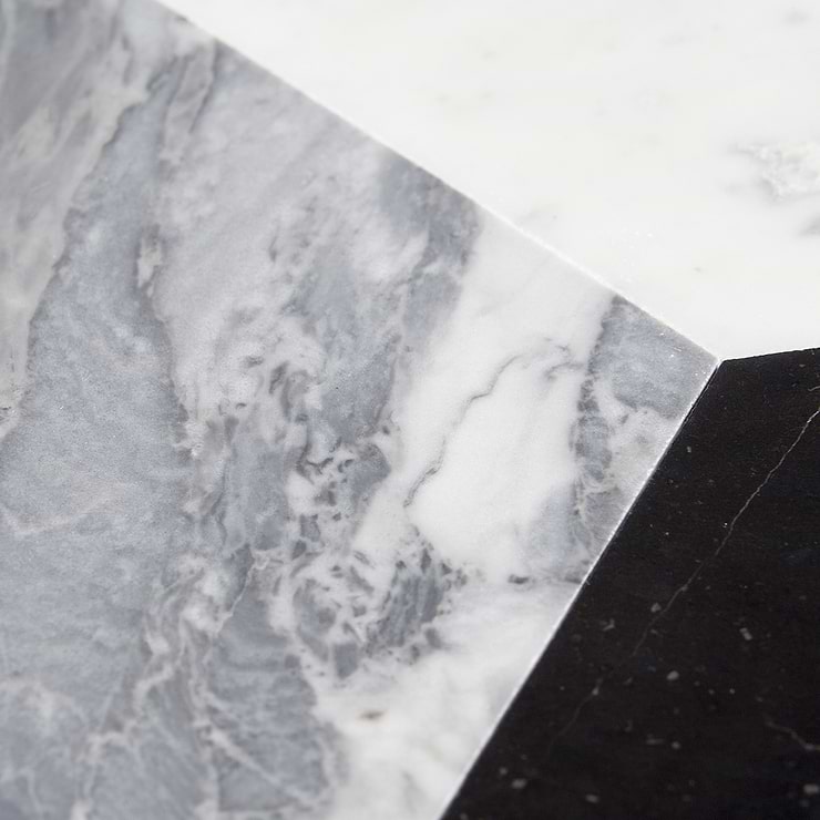 Havasar Grigio Honed Gray Marble Mosaic Tile
