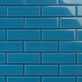 Sample-Rise Marine Blue 4x12 Beveled Glossy Ceramic Tile
