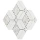 Sample-Diana White Polished Marble and Pearl Mosaic Tile