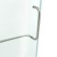 Cinto 32x48x74 Reversible Hinged Enclosure Shower Door with Clear Glass in Brushed Nickel