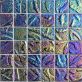 Laguna Iridescent Midnight Multicolor 2x2 Squares Polished Glass Mosaic Tile