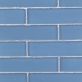 Coastal Rain Blue 2x8 Beached Frosted Glass Subway Wall Tile