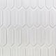 Nabi Picket Glacier White 3x9 Crackled Glass Tile