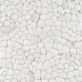 Sample-Riverglass White Frosted Glass Mosaic Tile 