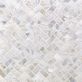 Oyster White Pearl Herringbone Polished Mosaic Tile