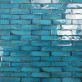 Sample-Castle Blue Denim 3x12 Polished Ceramic Subway Wall Tile