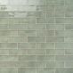 Sample-Los Lunas Green 4x12 Polished Ceramic Subway Wall Tile