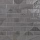 Sample-Enigma Graphite 2x8 Polished Textured Ceramic Wall Tile