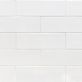Sample-Basic White 4x12 Polished Ceramic Subway Wall Tile