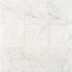 Barcode by Michael Habachy Liso Carrara White 8x8 Textured Honed Marble Tile