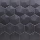 Exagoni Dimension Dark Gray 6x7 3D Hexagon Grafito Matte Ceramic Wall Tile