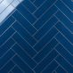 Sample-Colorplay Nautical Blue 4.5x18 Glazed Crackled Ceramic Tile