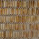 Sample-Komorebi Firefly Gold 1x3 Picket Polished Glass Mosaic Tile
