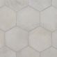 Sample-Ava Gray Sabbia 8" Hexagon Matte Porcelain Tile