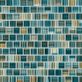 Watercolors Turquoise 1x1 Glass Mosaic