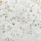 Sample-Calacatta Penny Round Polished Marble Mosaic Tile