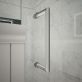 DreamLine Mirage-X 60x58 Left Sliding Bathtub Door with Clear Glass in Chrome