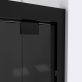 DreamLine Encore 60"x58" Reversible Sliding Bathtub Door with Smoke Gray Glass in Satin Black