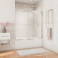 DreamLine Essence 60"x60" Reversible Sliding Bathtub Door with Clear Glass in Chrome