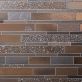 Sample-Magma Ledger Bronze Polished Lava Stone Mosaic Tile