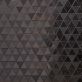 Sample-Magma Triangles Iron Gray 2" Polished Lava Stone Mosaic Tile