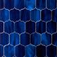 Sample-Bespoke Persian Blue 4x6 Lantern Polished Glass Mosaic Tile