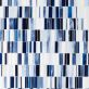 Sample-Bespoke Stacked Clarity Blue Polished Glass Mosaic Tile