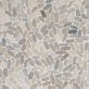 Nature Oval Pram Gray Pebble Honed Mosaic Tile