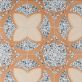 Sample-Chips Fleur De Lis Azur Terra 8x8 Matte Porcelain Tile