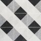 Art Geo by Elizabeth Sutton Terrazzo Deco Charcoal Gray 8x8 Matte Porcelain Tile: Pattern 2