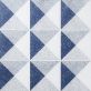 Art Geo by Elizabeth Sutton Terrazzo Deco Blue 8x8 Matte Porcelain Tile