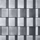 Sample-Zeal Edge 3D Gunmetal Gray 5x5 Glazed Porcelain Tile